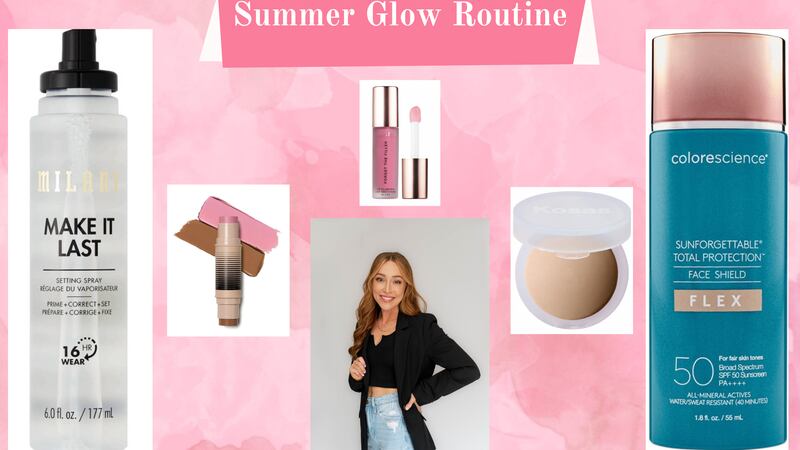 Olivia Sparks shares her summer glow makeup routine