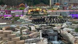 Check out this miniature Halloween train station at Grant Funk Railroad